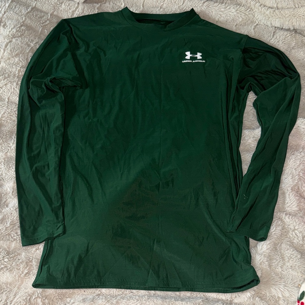 Under Armour Men’s Long Sleeve Performance Tee - Dark Green